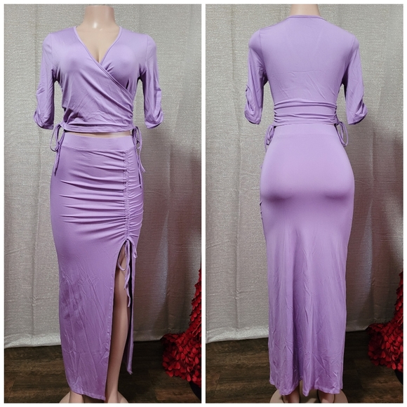 2 pieces skirt set outfit new size S,M, L, XL Available Strech Material. - Picture 7 of 7